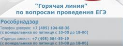 Телефоны Рособрнадзора по вопросам ГИА